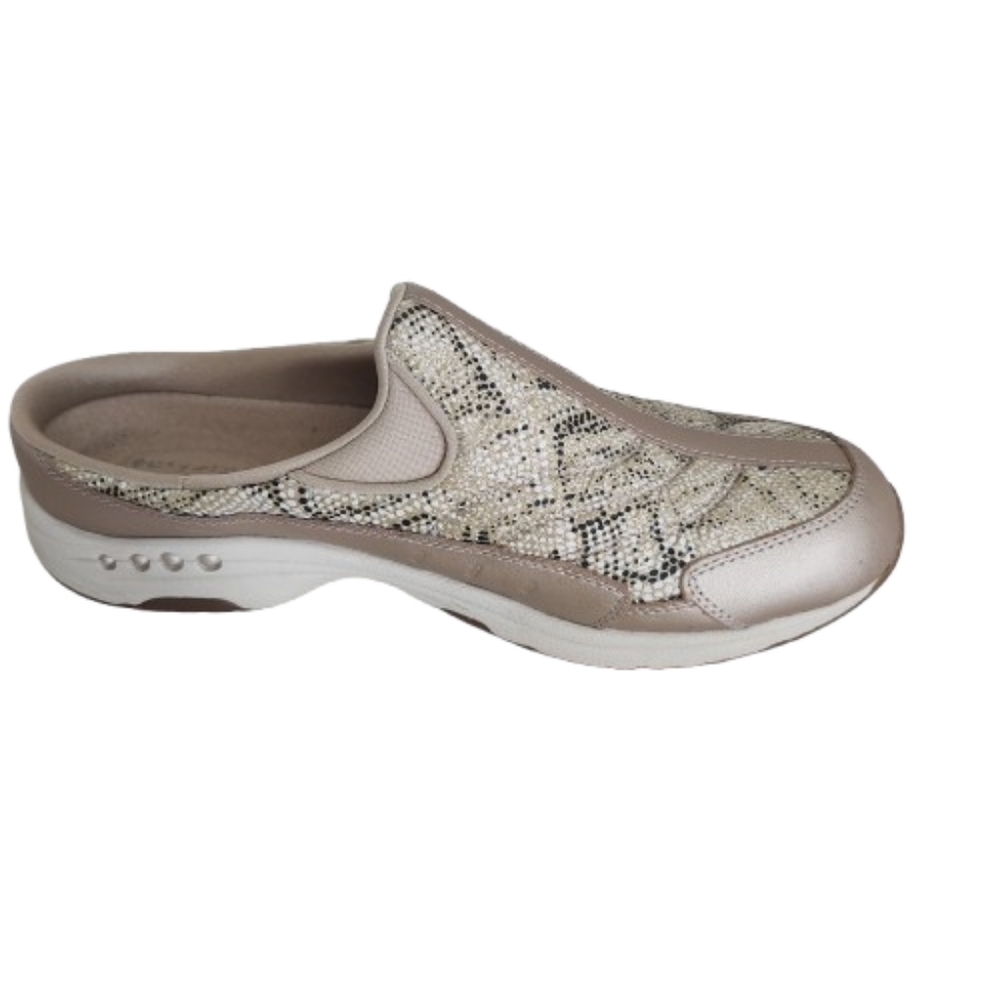 Easy Spirit Gold Tan Traveltime Mules Size 11M